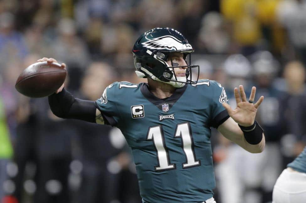 Carson Wentz quarterback do Philadelphia Eagles