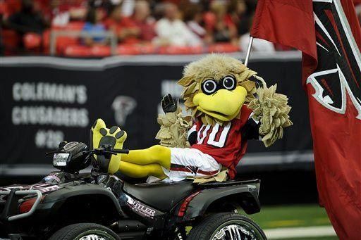 Freddie Falcon mascote do Atlanta Falcons