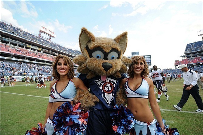 T-Rac mascote do Tennessee Titans