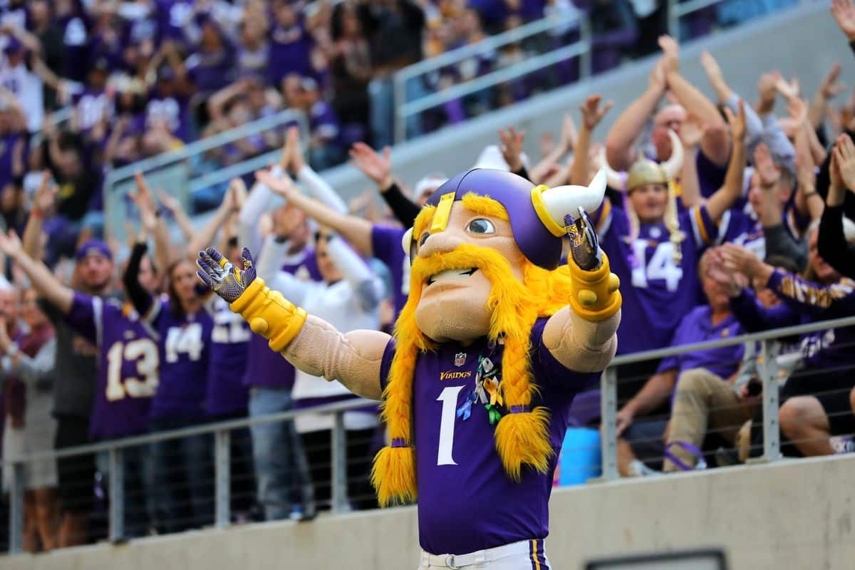 Viktor Viking mascote do Minnesota Vikings