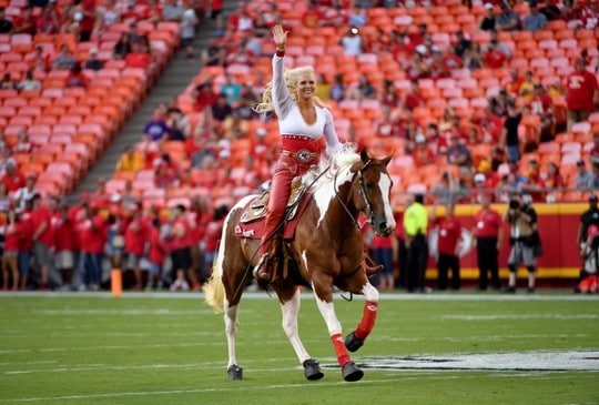 Warpaint mascote do Kansas City Chiefs