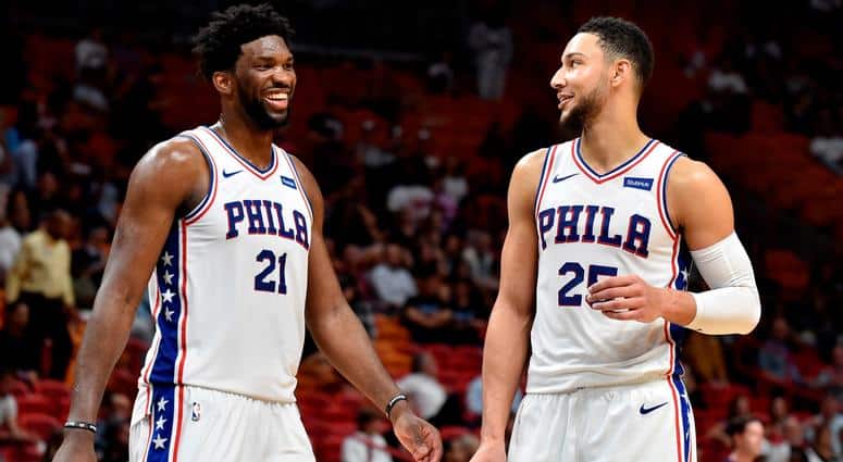 Joel Embiid e Ben Simmons