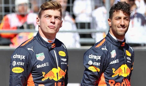 Max Verstappen e Daniel Ricciardo na Red Bull Racing