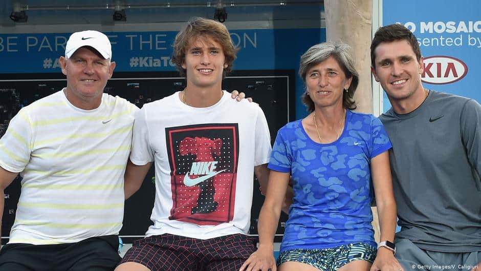 Família do tenista Alexander Zverev