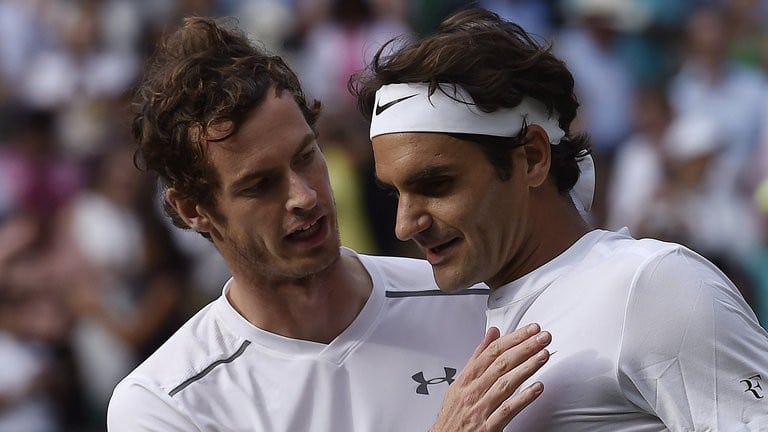 Andy Murray e Roger Federer