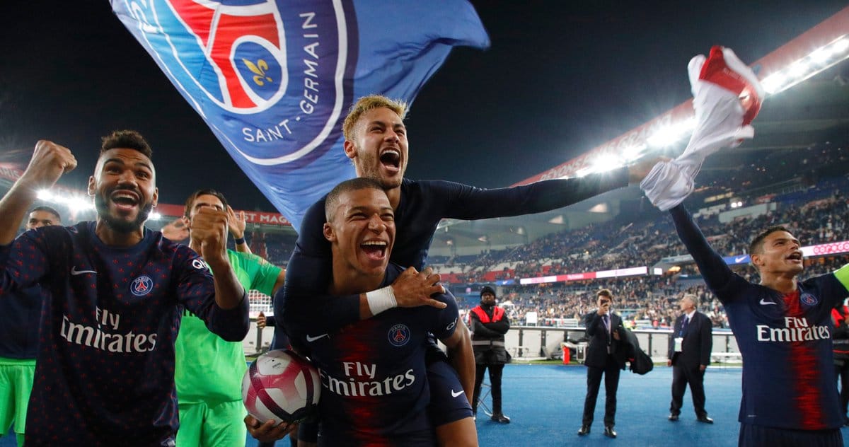 Campeonato Francês Newymar e Mbappe