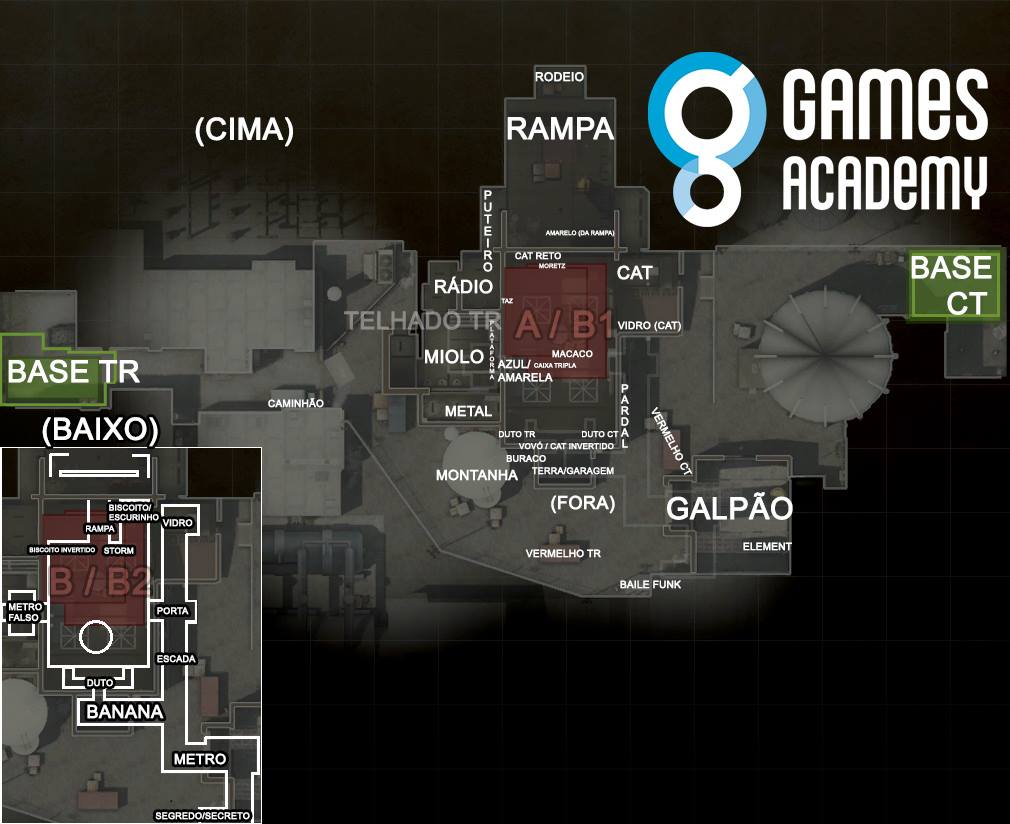 como jogar cs:go nomes da nuke