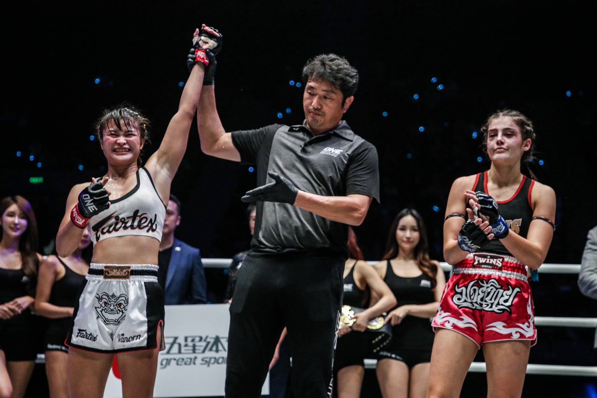 Vencedor de luta no Muay Thai