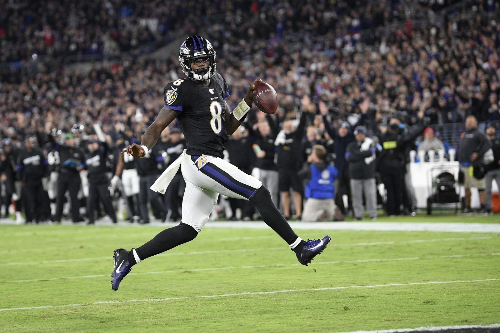 Lamar Jackson quarterback do Baltimore Ravens na NFL