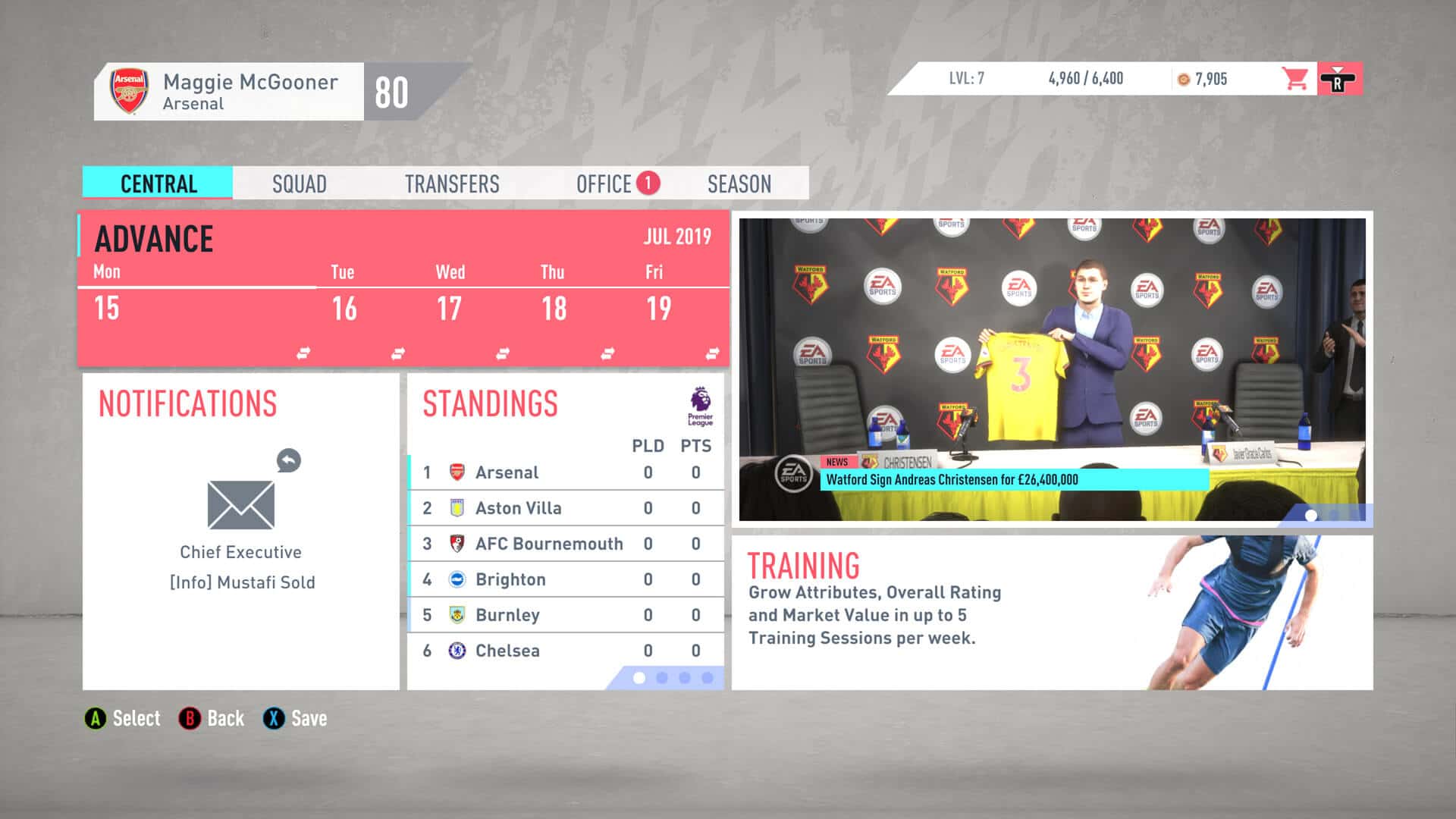modo carreira FIFA