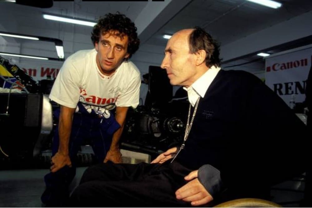 Alain Prost e Frank Williams