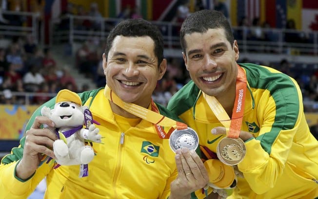 Clodoaldo Silva e Daniel Dias nadadores paralímpicos