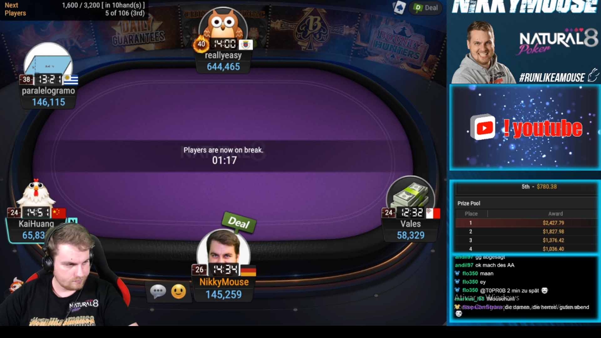 como criar streams poker