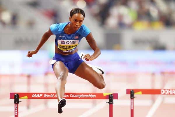 Dalilah Muhammad recordista mundial dos 400 metros com barreiras