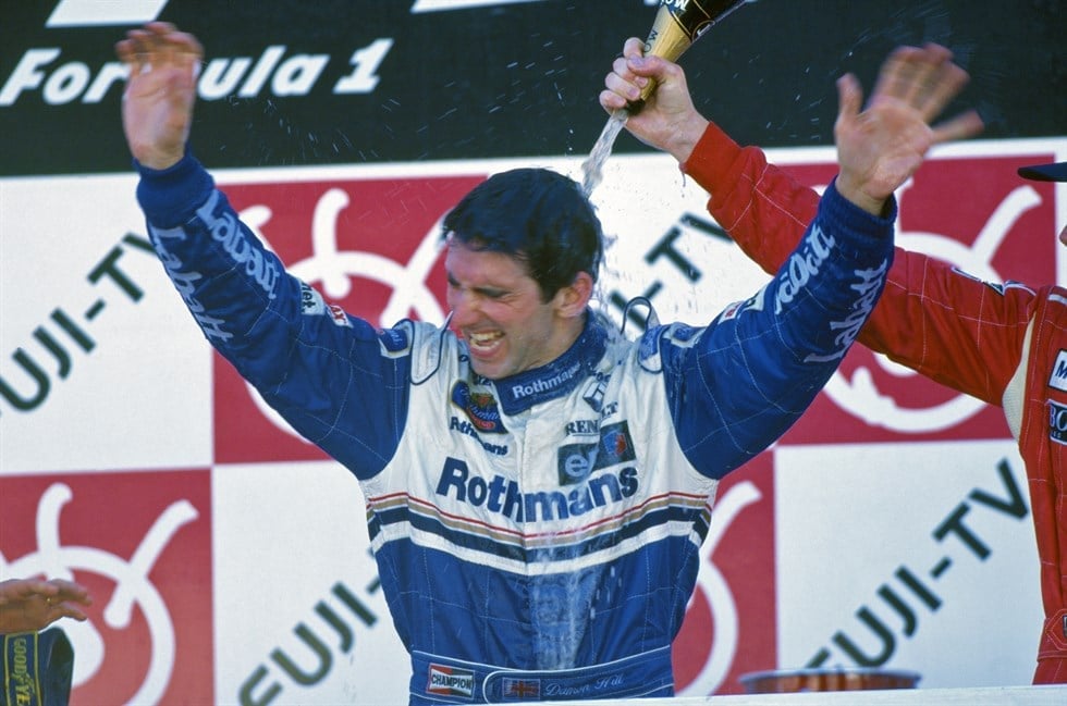 Damon Hill campeão da F1 em 1996 pela Williams