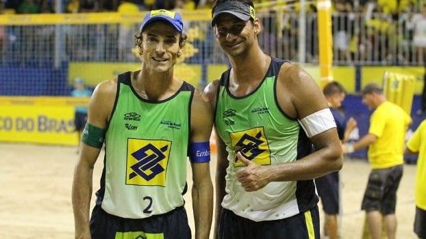 Emanuel e Ricardo foram campeões do Circuito Mundial de Vôlei de Praia por 5 vezes