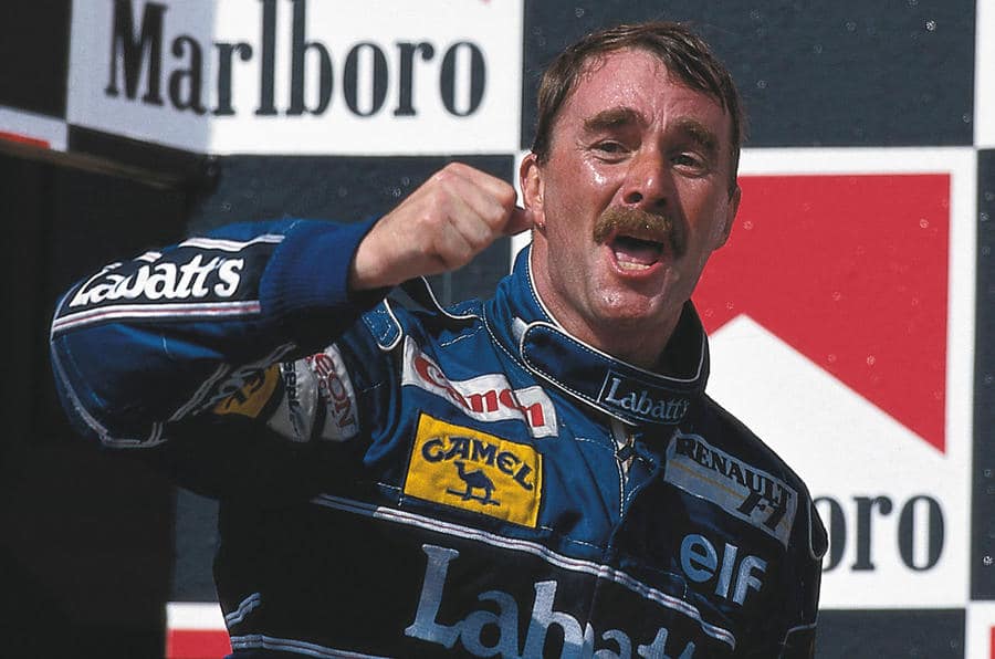 Nigel Mansell campeão da Fórmula 1 pela Williams