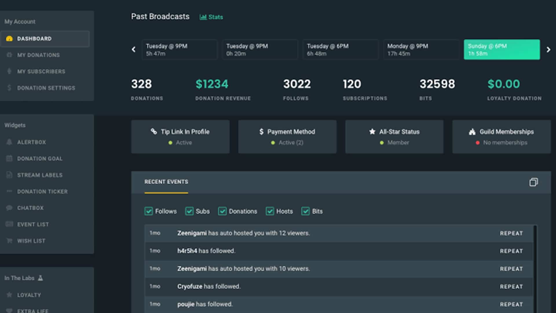 streamlabs streams twitch