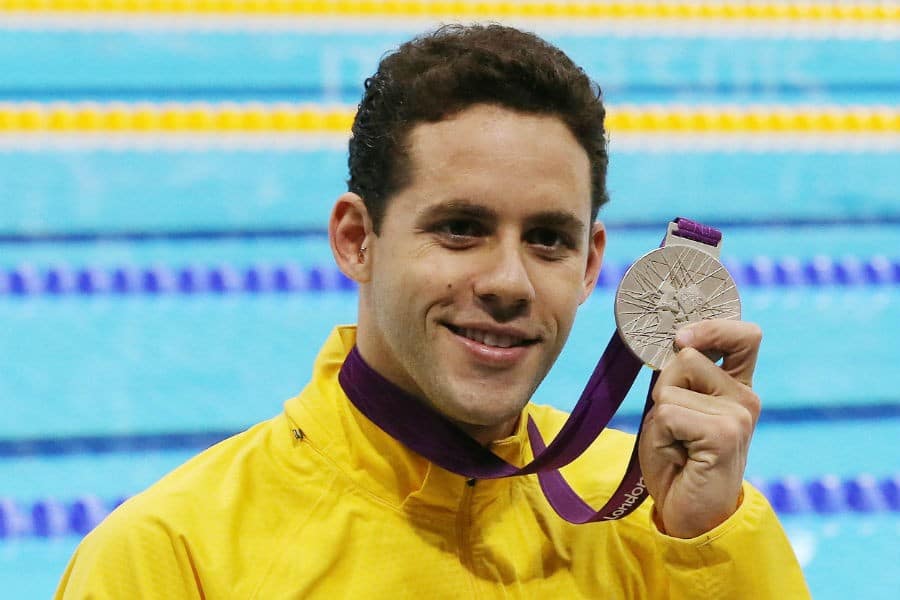 Thiago Pereira ganhou medalha de prata nos 400 metros medley em Londres 2012