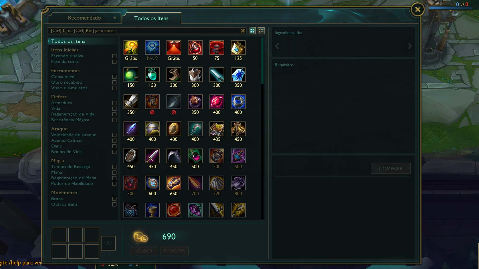 todos os itens do lol