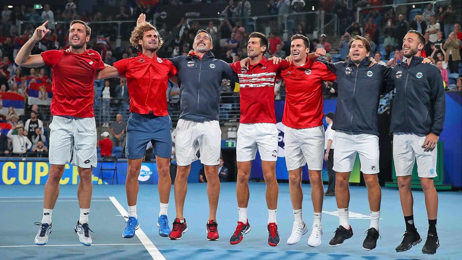 Equipe da Sérvia primeira campeã da ATP Cup