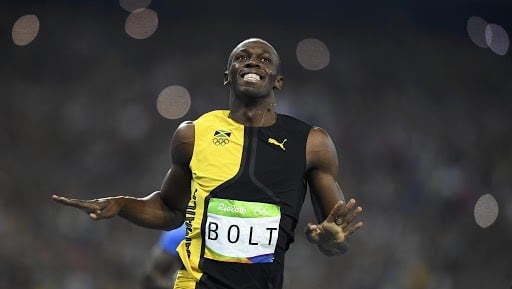 Usain Bolt na Olimpíada do Rio em 2016