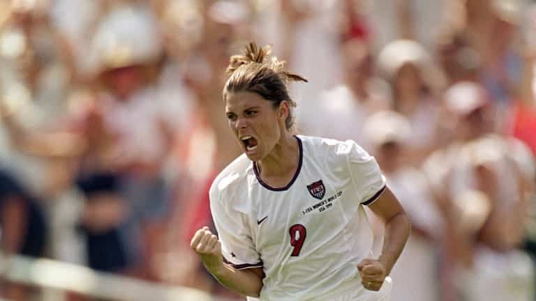 Mia Hamm melhores jogadoas de futebol da história