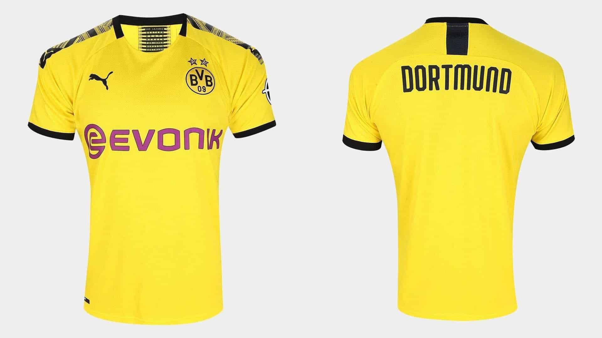 uniforme titular borussia dortmund 2019 20