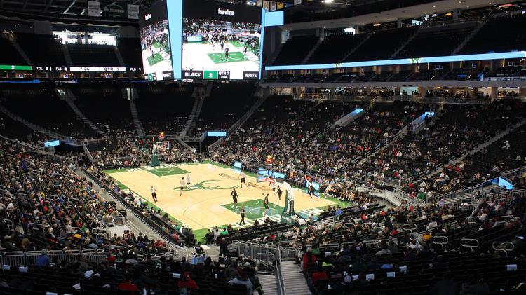 Fiserv Forum arena do Milwaukee Bucks