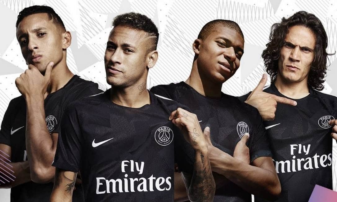 Camisa preta do PSG Jordan 2017