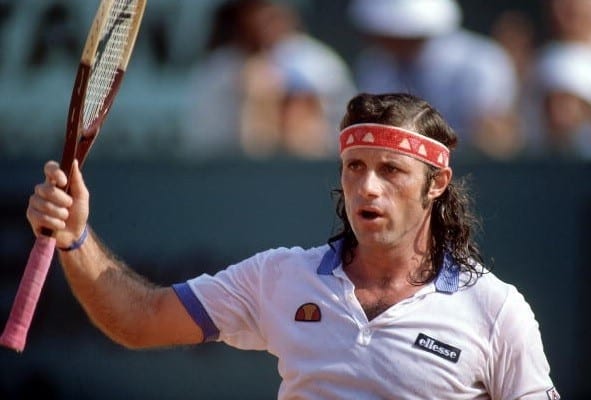 Guillermo Vilas conquistou 16 títulos na temporada 1977