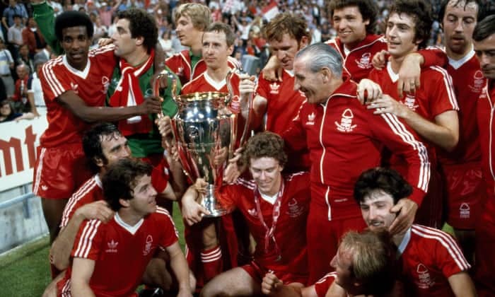 Nottingham Forest campeão da Liga dos Campeões da Europa maiores zebras da Liga dos Campeões