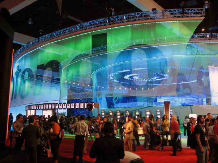 Foto da seção da Nintendo na E3 de 2006