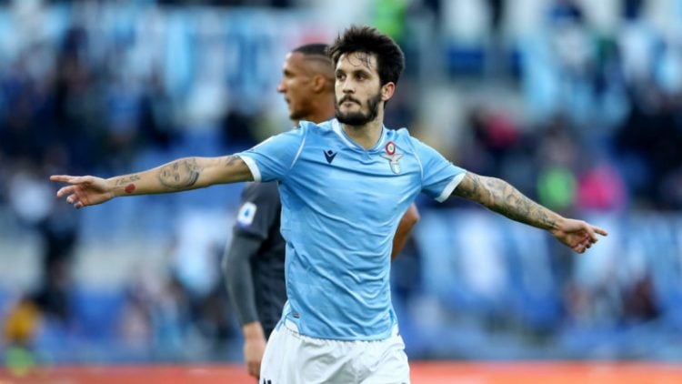 Luis Alberto comemora gol pela Lazio