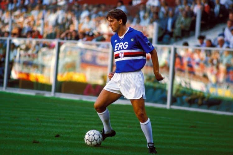 Foto de Mancini em jogo da Sampdoria