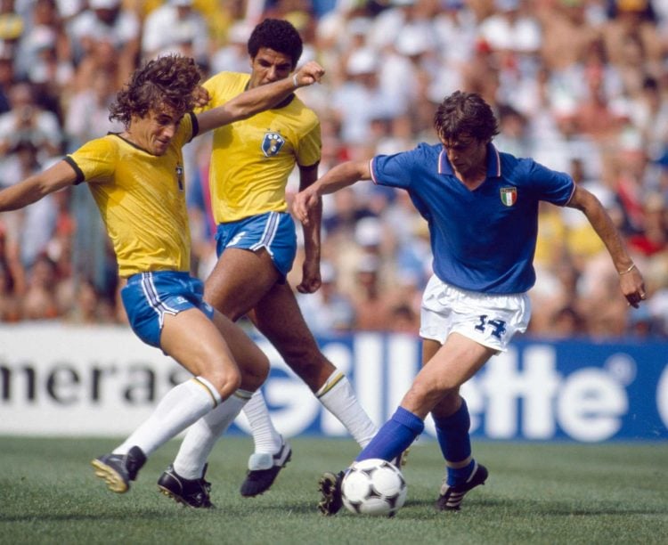 Marco Tardelli contra a Seleção Brasileira na Copa do Mundo