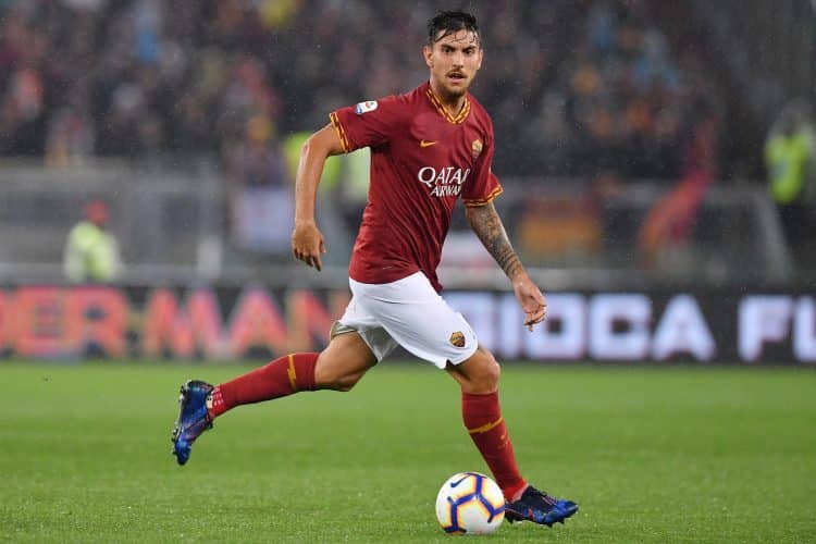 Pellegrini durante jogo da Roma