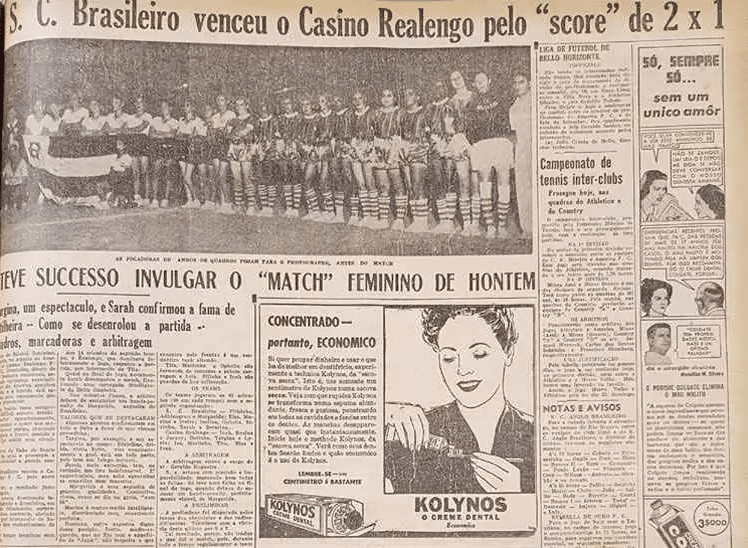 Recorte do Jornal Estado de Minas, de 1940