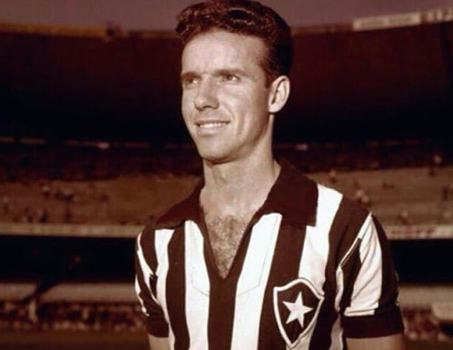 Foto de Zagallo como jogador do Botafogo