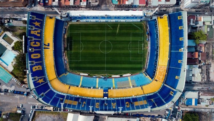 foto área da Bombonera, estádio do Boca Júniors