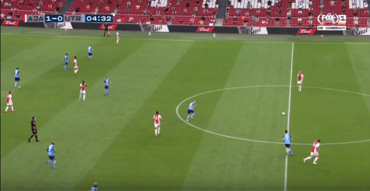 Frame de partida do Ajax, da Holanda
