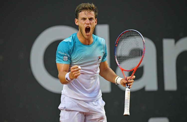Diego Schwartzman durante partida do ATP Final Tour