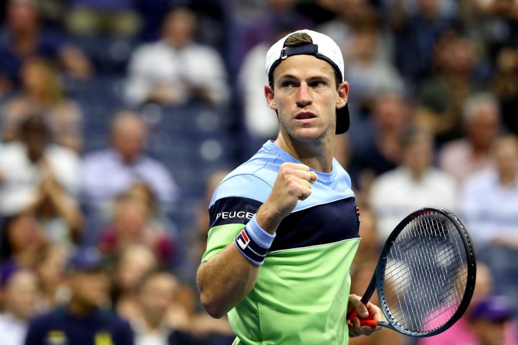 Diego Schwartzman durante partida do US Open 2019
