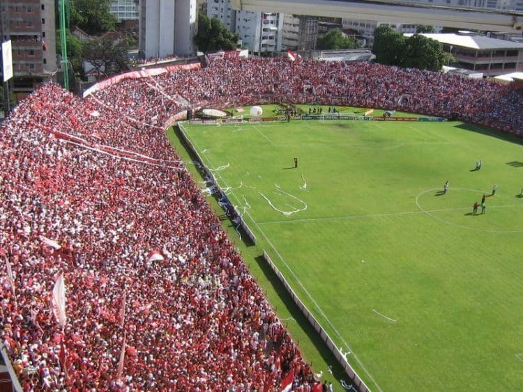 Foto do Estádios dos Aflitos, em Pernambuco