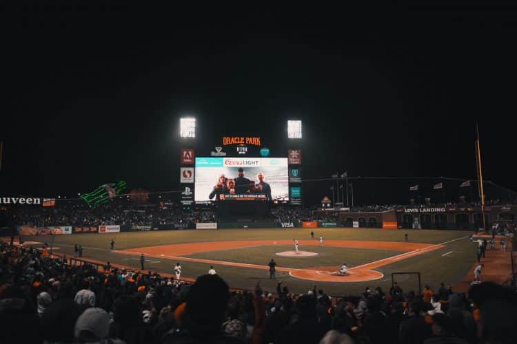 Imagem de estádio de beisebol