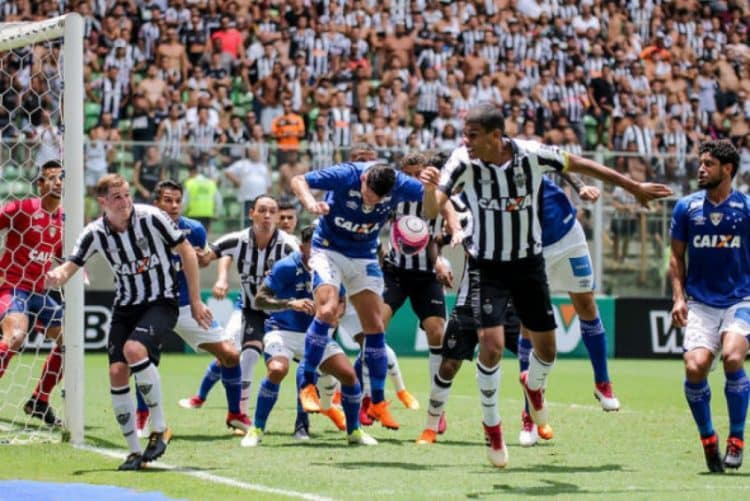 Imagem de jogo entre Atletico e Cruzeiro