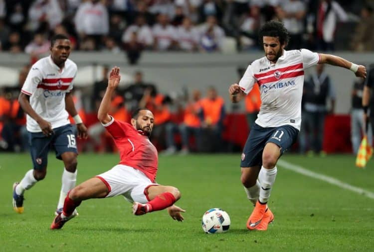 Imagem da partida entre Zamalek e Ah Ahly