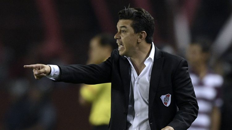 Marcello Gallardo durante jogo do River Plate