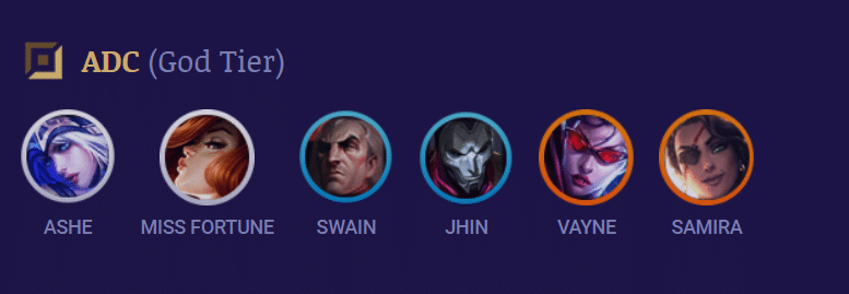 melhores adc lol