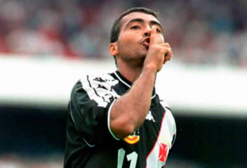 Romário, ídolo do Vasco